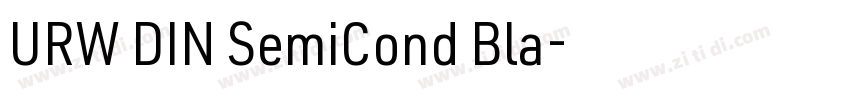 URW DIN SemiCond Bla字体转换